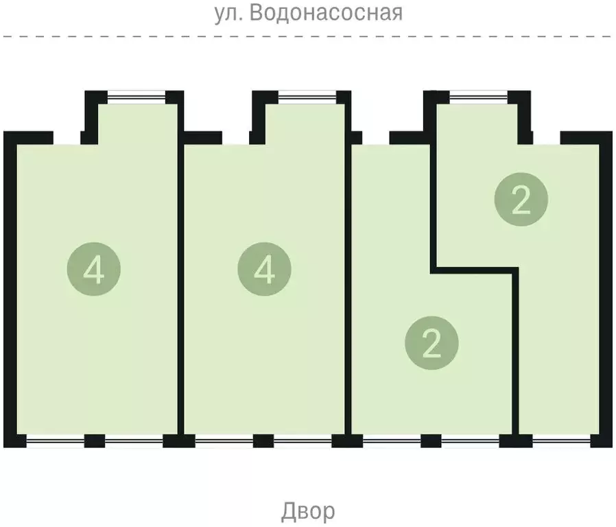 2-комнатная квартира: Новосибирск, ул. Владимира Заровного, стр. 39 ... - Фото 1