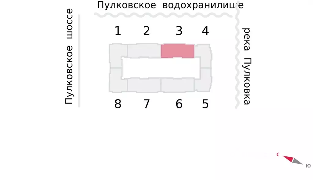 1-к кв. Санкт-Петербург пос. Шушары, Пулково Лэйк жилой комплекс (34.3 ... - Фото 2