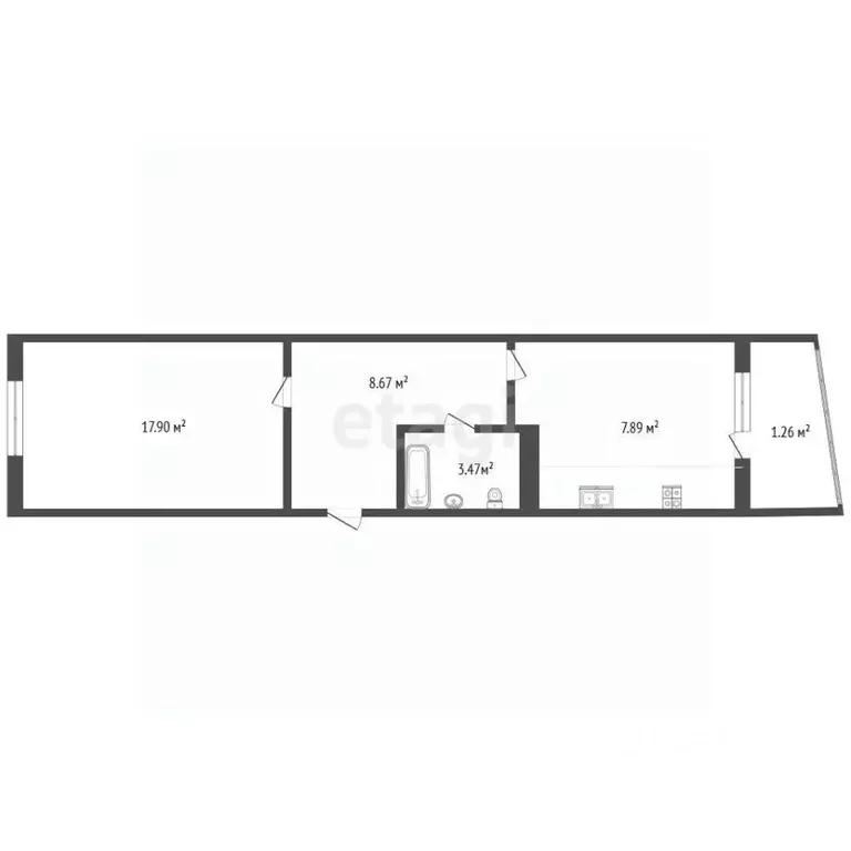 1-к кв. Чувашия, Чебоксары бул. Солнечный, 12к1 (38.1 м) - Фото 1