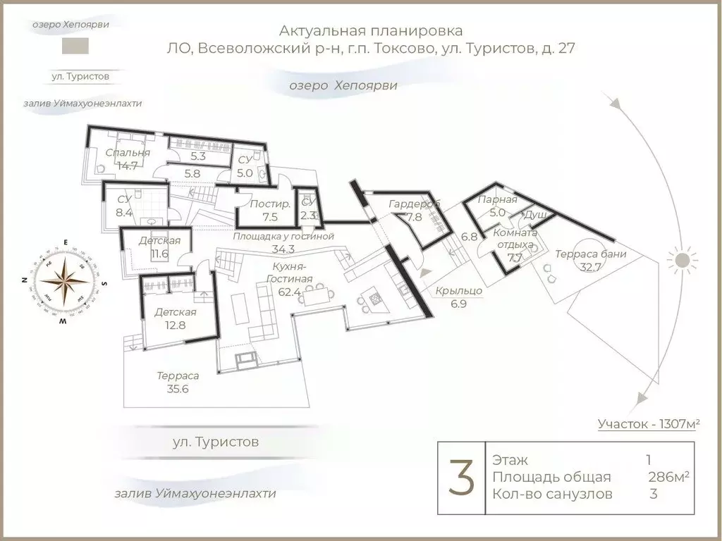 Дом в Ленинградская область, Всеволожский район, Токсовское городское ... - Фото 1