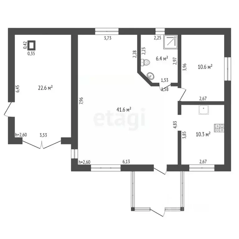 Дом в Алтайский край, Бийский район, Росток СОТ ул. Зеленая, 9 (69 м) - Фото 2