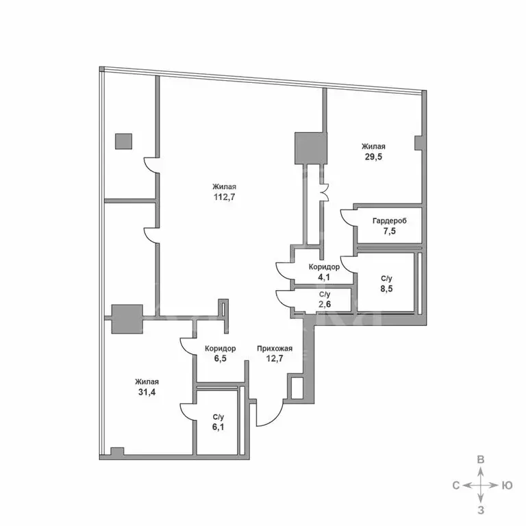 5-комнатная квартира: Москва, Пресненская набережная, 8с1 (225 м) - Фото 1