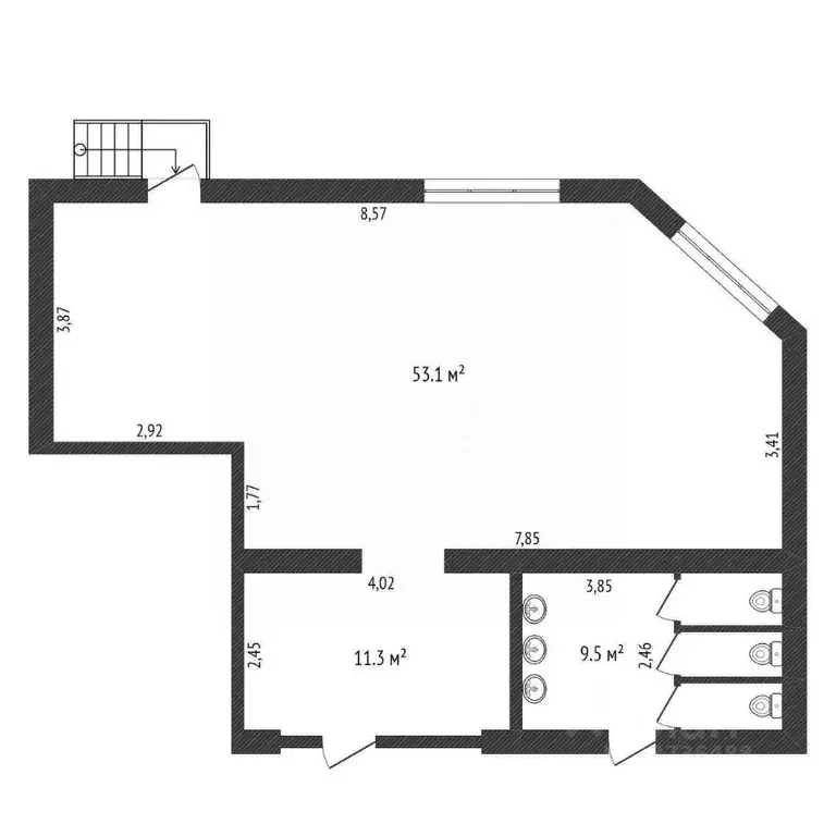 Офис в Амурская область, Благовещенск Театральная ул., 57 (74 м) - Фото 2