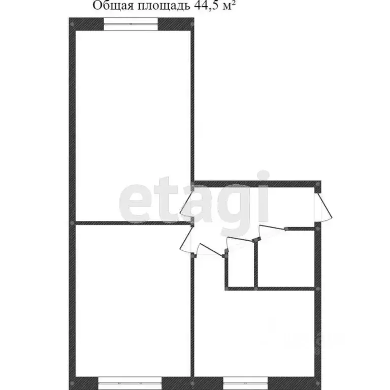 2-к кв. Хабаровский край, Комсомольск-на-Амуре Комсомольская ул., 37 ... - Фото 2