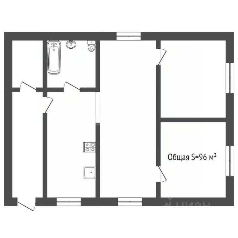 Дом в Кемеровская область, Кемерово ул. 4-я Линия (96 м) - Фото 2