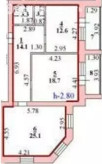 2-комнатная квартира: Липецк, Индустриальная улица, 61 (75 м) - Фото 0