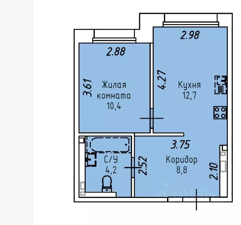 1-к кв. Иркутская область, Иркутск Култукская ул., 16 (36.0 м) - Фото 2