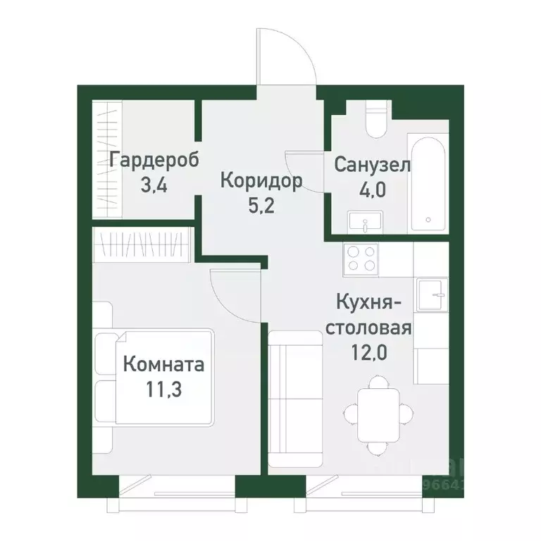 1-к кв. Челябинская область, Челябинский городской округ, пос. ... - Фото 0