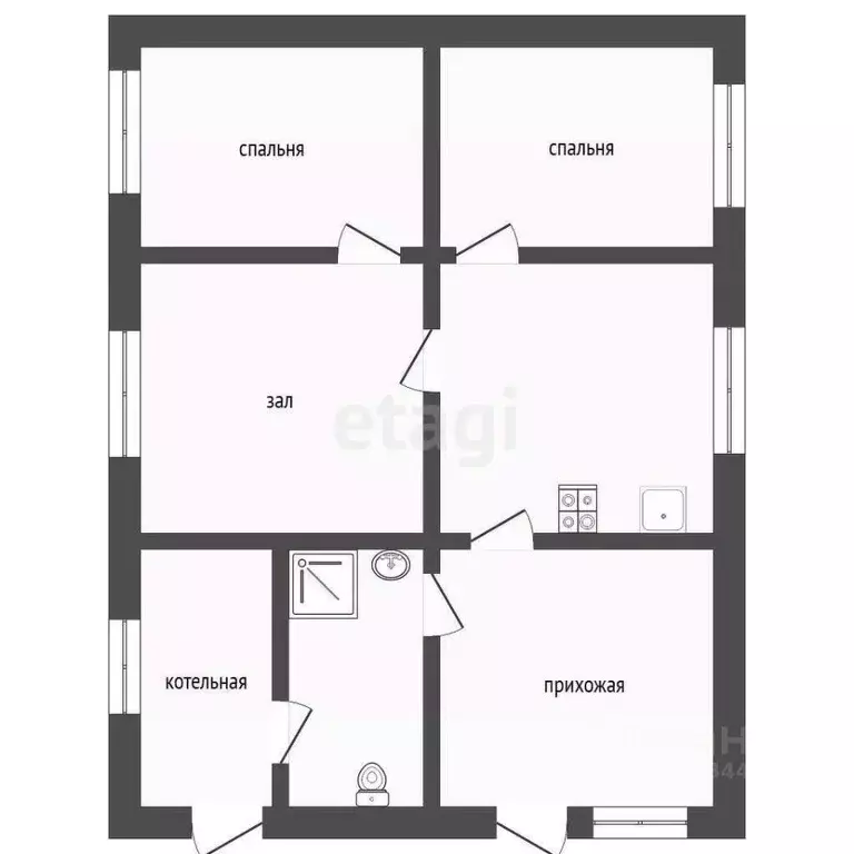 4-к кв. Свердловская область, Тугулымский муниципальный округ, пос. ... - Фото 1