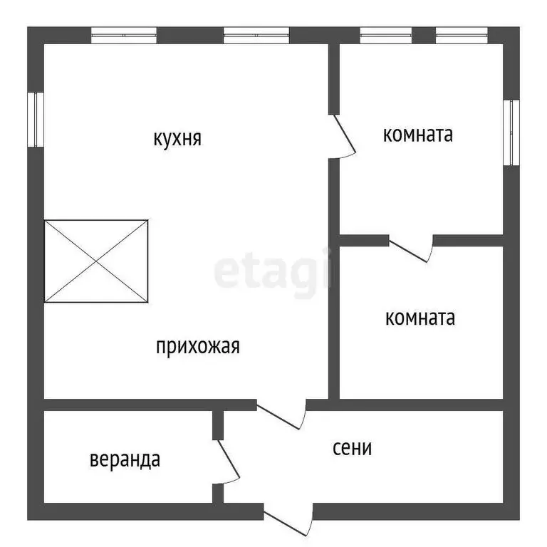 Дом в село Тимохинское, Набережная улица (37.8 м) - Фото 1