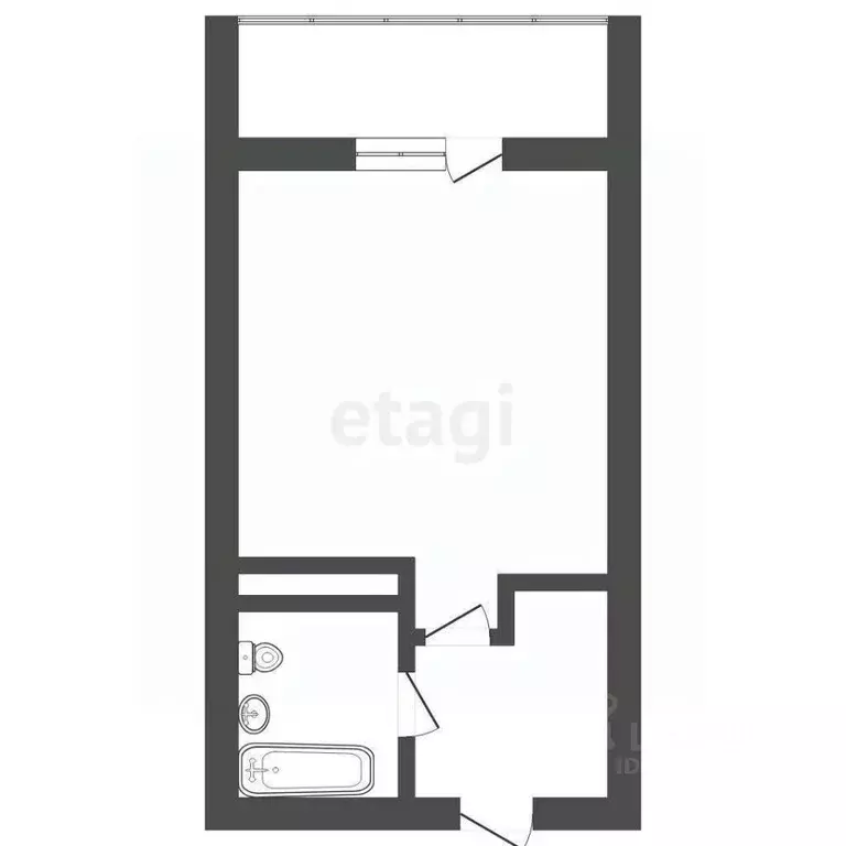 Студия Тюменская область, Тюмень Олимпийская ул., 20 (16.0 м) - Фото 1