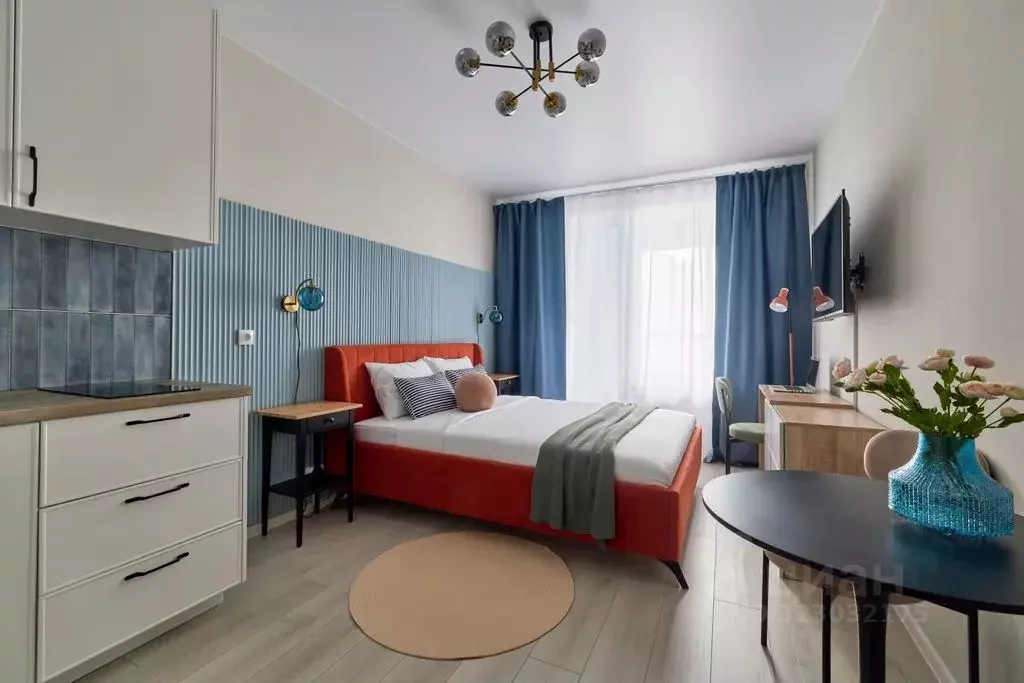 Студия Санкт-Петербург бул. Александра Грина, 4 (29.0 м) - Фото 1