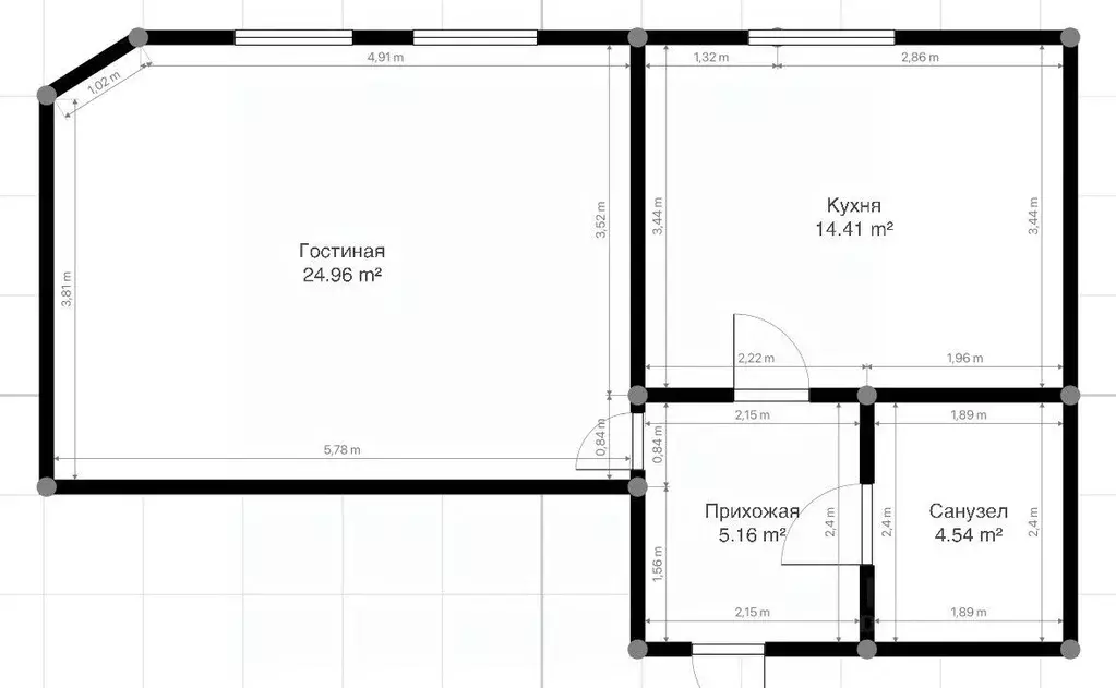 2-к кв. Кабардино-Балкария, Нальчик ул. Идарова, 176 (59.8 м) - Фото 1