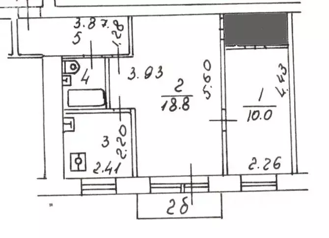 2-комнатная квартира: Москва, улица Плющева, 16к1с1 (45 м) - Фото 1