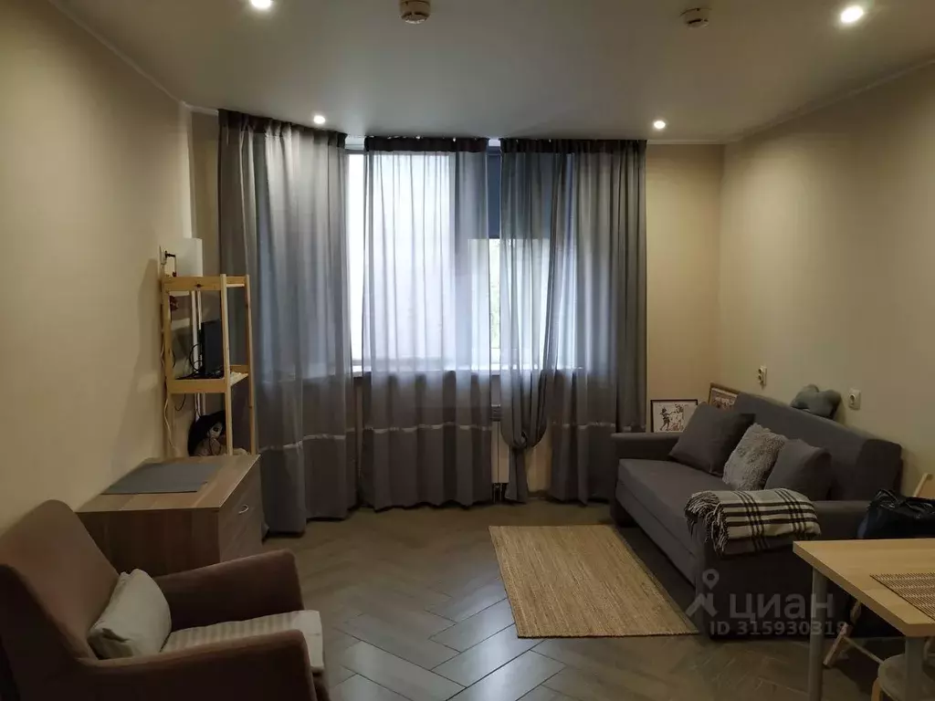 Студия Санкт-Петербург ул. Швецова, 8 (26.5 м) - Фото 1
