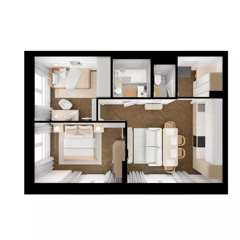 2-к кв. Московская область, Ленинский городской округ, Боброво пгт ... - Фото 2