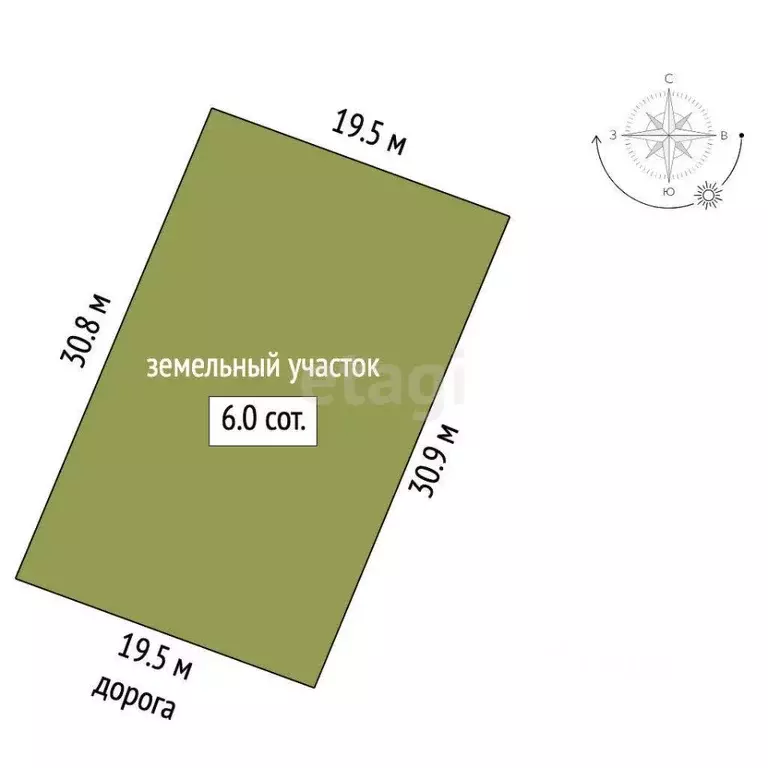 Участок в Ростовская область, Ростов-на-Дону 3-я Таможенная ул. (6.01 ... - Фото 1