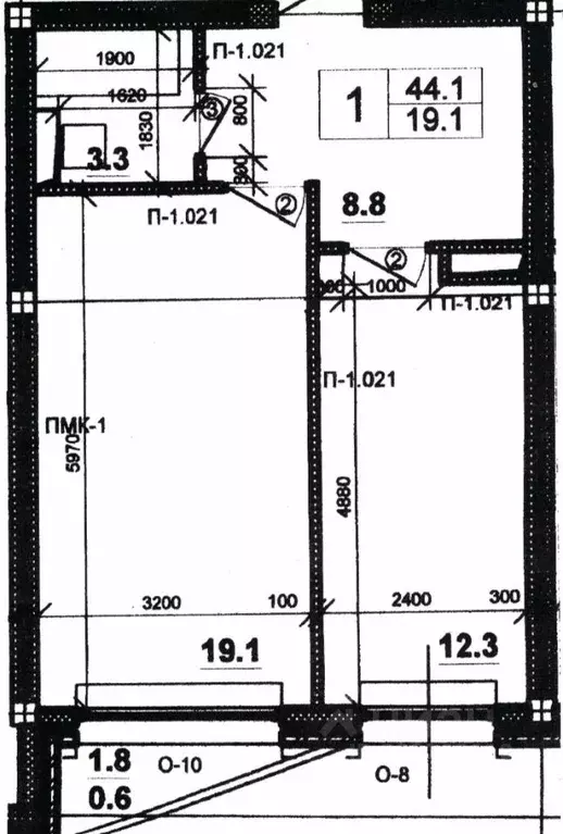 1-к кв. Санкт-Петербург 1-я Утиная ул., 12 (44.0 м) - Фото 1