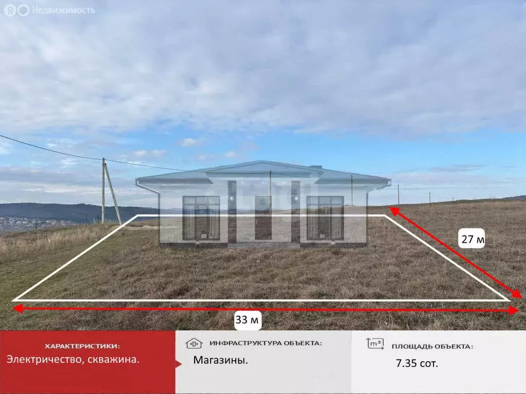 Участок в Симферопольский район, Добровское сельское поселение, село ... - Фото 1