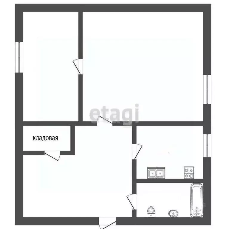 2-к кв. Крым, Армянск Имени Генерала Корявко мкр, 23 (47.5 м) - Фото 2