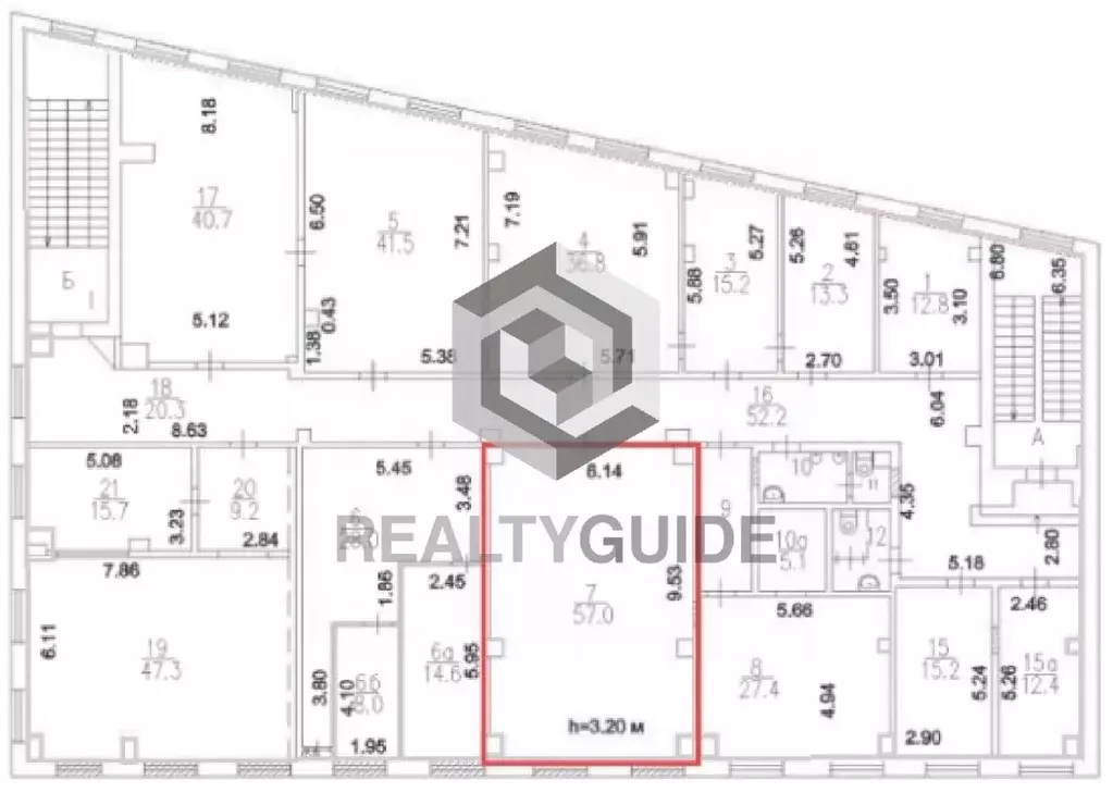 Офис в Москва 2-й Верхний Михайловский проезд, 9С5 (57 м) - Фото 1