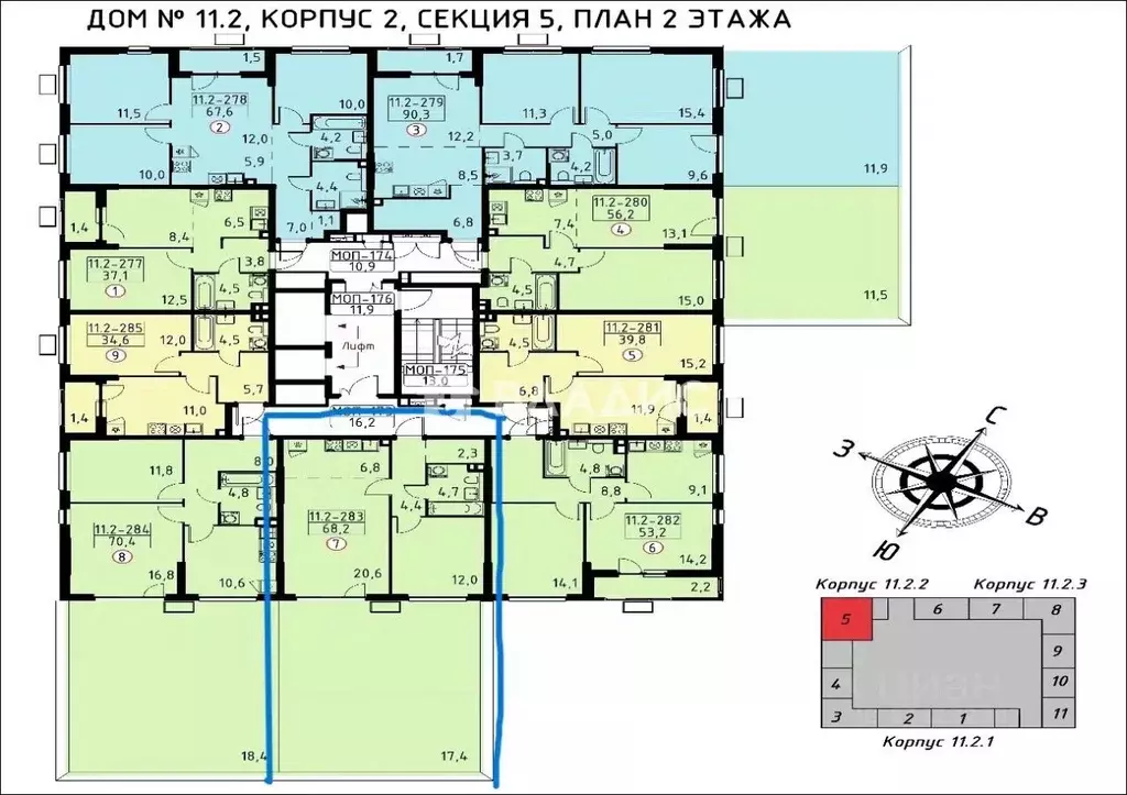 2-к кв. Москва ул. Братьев Гранат, 6 (51.0 м) - Фото 2