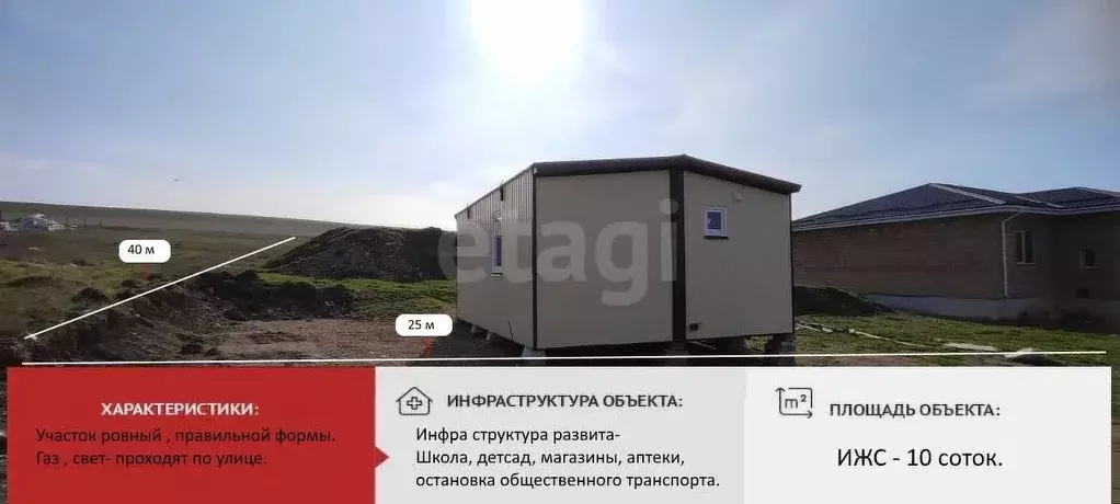 Участок в Крым, Симферопольский район, Родниковское с/пос, с. ... - Фото 1