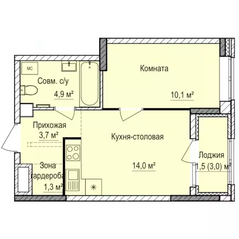 1-к кв. Удмуртия, Ижевск Буммаш жилрайон, Покровский жилой комплекс ... - Фото 1