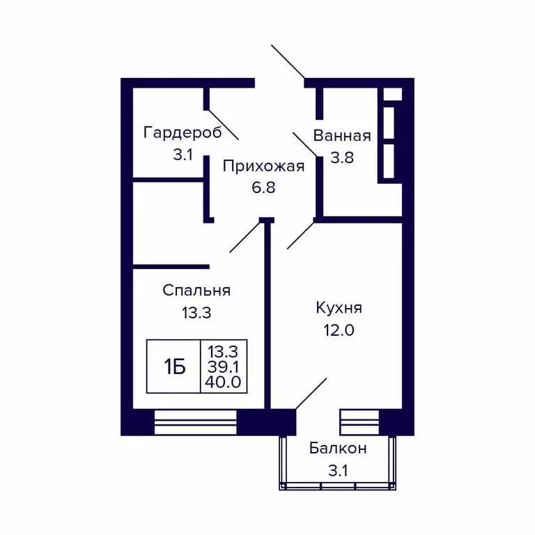 1-комнатная квартира: Новосибирск, Красносельская улица (40 м) - Фото 0