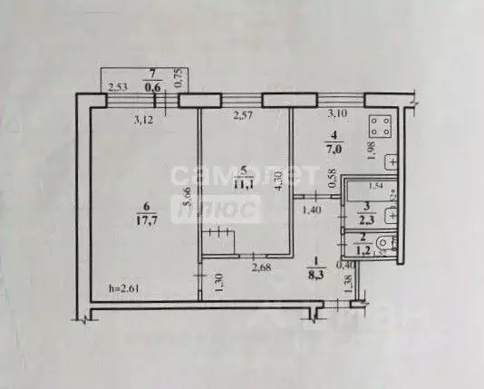 2-к кв. Забайкальский край, Чита Набережная ул., 78А (47.6 м) - Фото 2