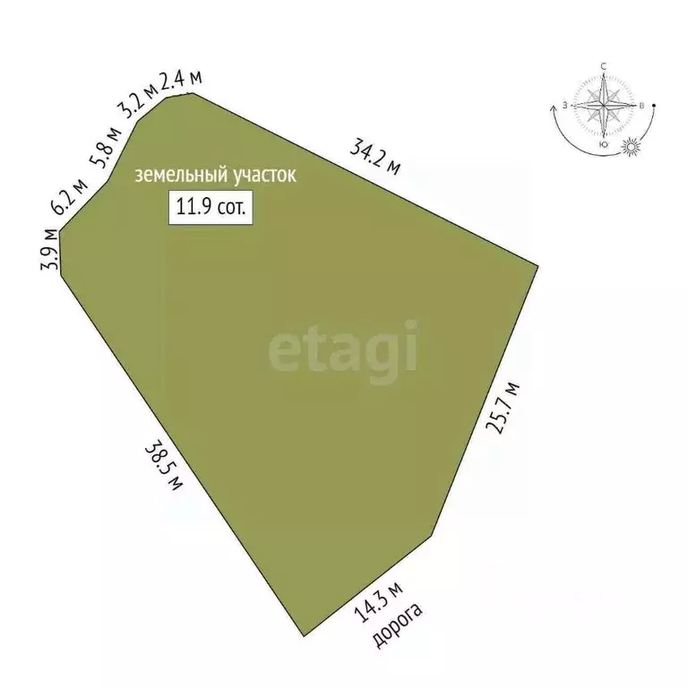 Участок в Саха (Якутия), Якутск Промышленный округ,  (11.9 сот.) - Фото 2