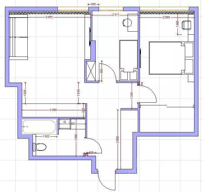 3-к кв. Кемеровская область, Кемерово ул. Дружбы, 28/7 (59.0 м) - Фото 2