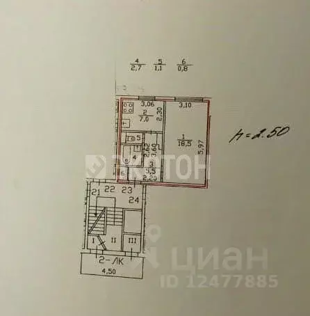 1-к кв. Санкт-Петербург пос. Шушары, Школьная ул., 24 (35.6 м) - Фото 1