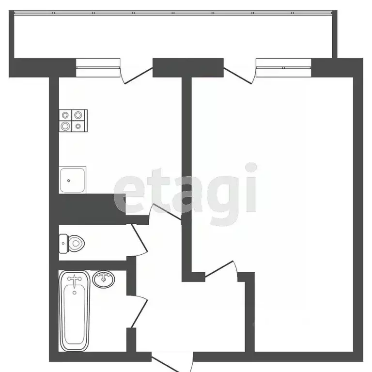 1-к кв. Тверская область, Тверь ул. Королева, 26 (37.0 м) - Фото 1