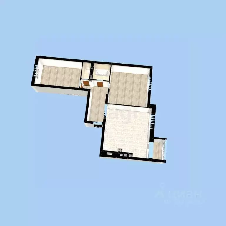 3-к кв. Башкортостан, Уфа ул. Артезианская, 15 (68.5 м) - Фото 2