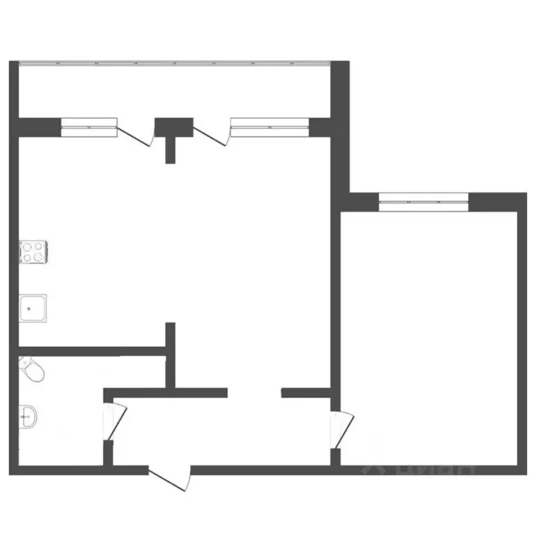 2-к кв. Тюменская область, Тюмень ул. Осипенко, 84А (47.4 м) - Фото 1
