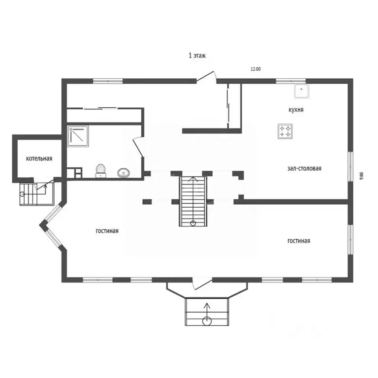 Дом в Красноярский край, Емельяново пгт ул. Советская, 1В (300 м) - Фото 2