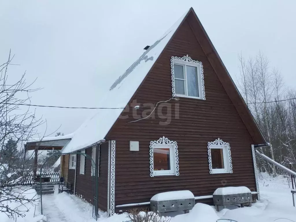 Дом в Вологодская область, Череповецкий район, д. Малата 17А (93 м) - Фото 1