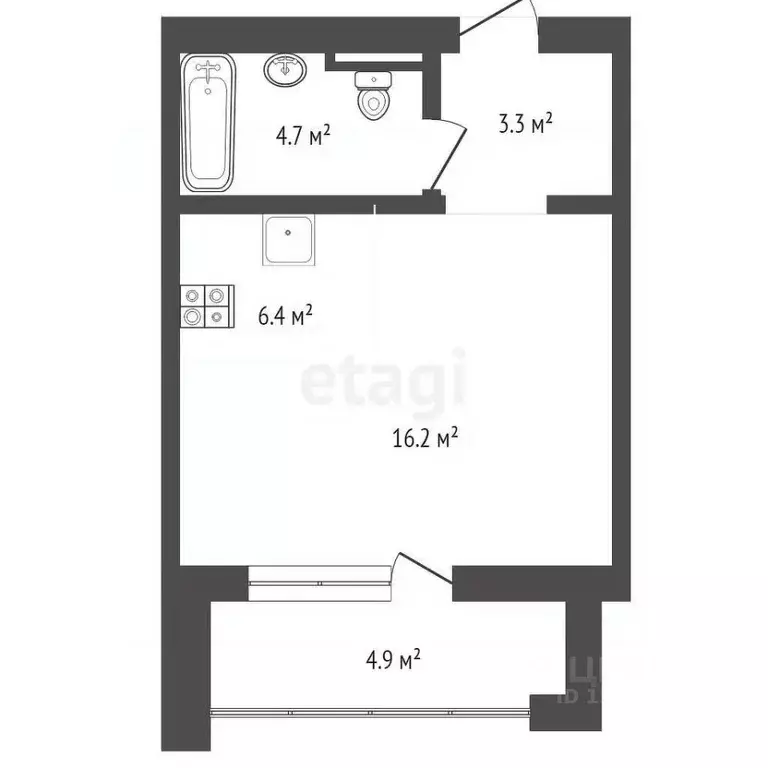 Студия Коми, Сыктывкар Сысольское ш., 84 (33.5 м) - Фото 1