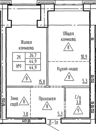 2-к кв. Новосибирская область, Новосибирский район, Мичуринский ... - Фото 1
