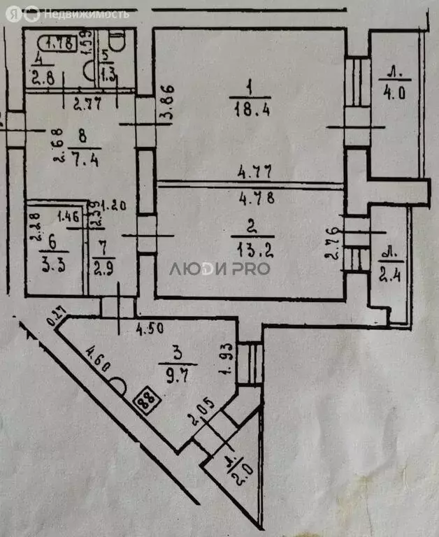 2-комнатная квартира: Уфа, улица Георгия Мушникова, 17/3 (60 м) - Фото 1