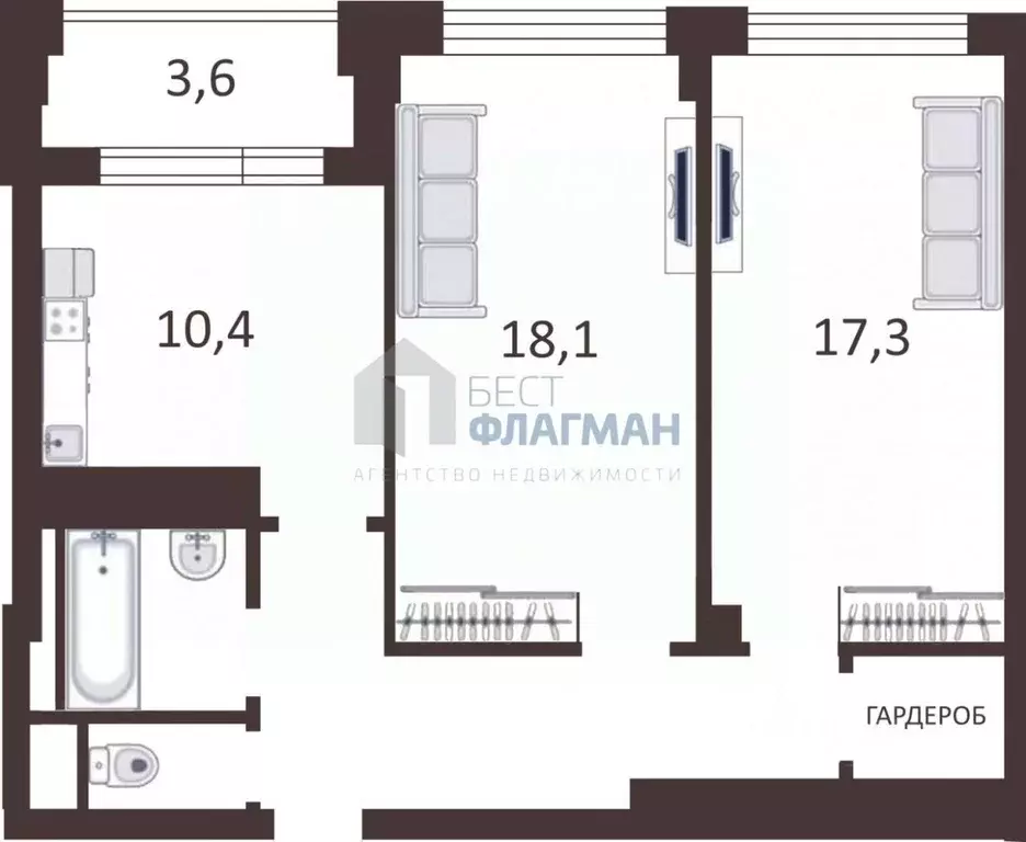 2-к кв. Москва Автозаводская ул., 23Бк2 (67.0 м) - Фото 1