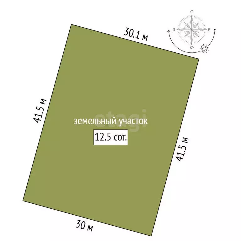 Участок в деревня Узигонты, 1-й Восточный проезд (12.5 м) - Фото 1