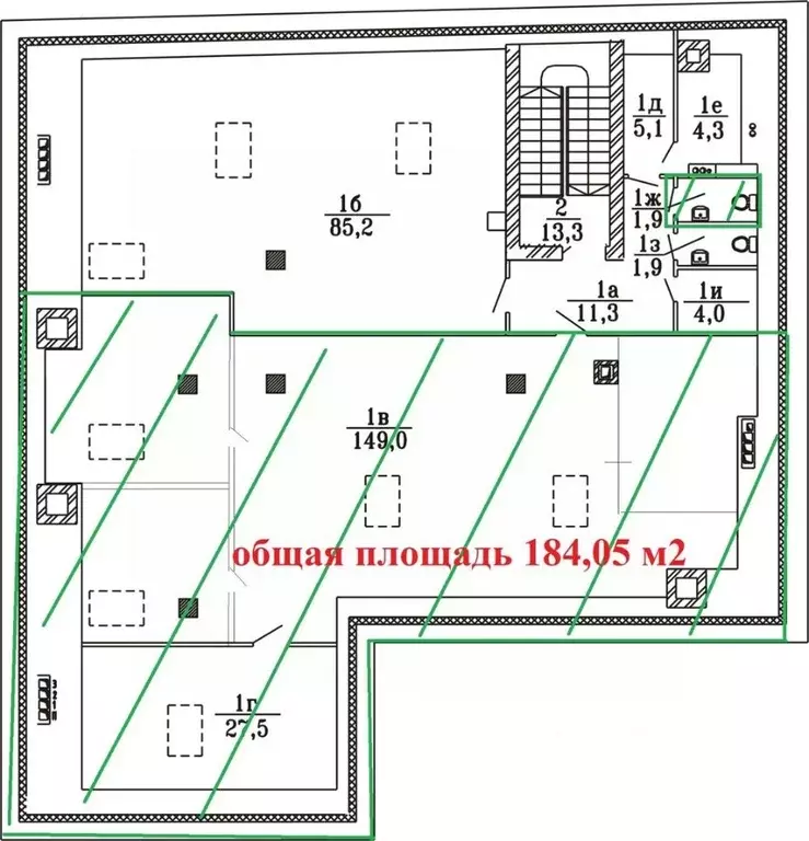 Офис в Москва ш. Энтузиастов, 7 (184 м) - Фото 1