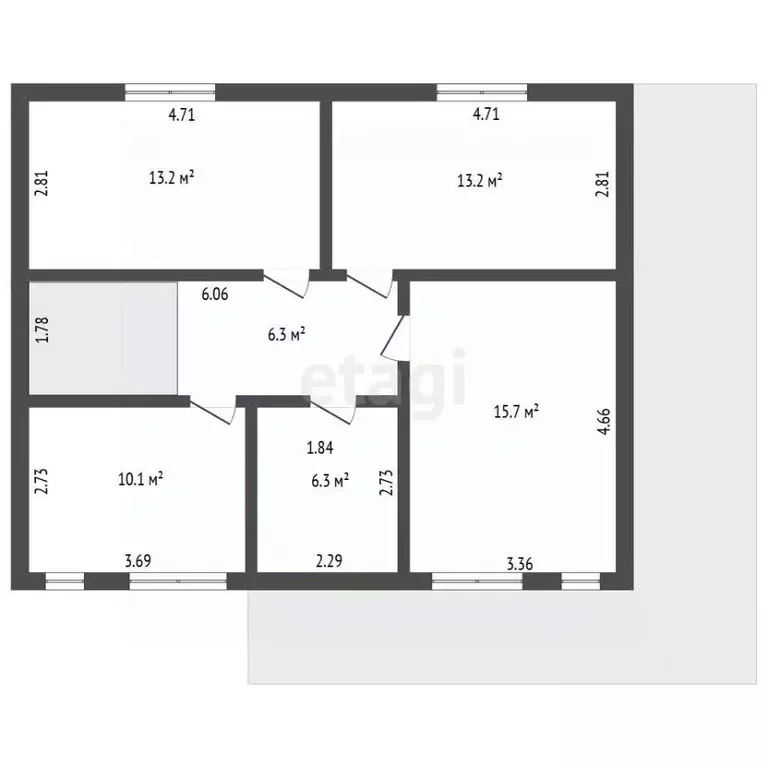 Дом в Ленинградская область, Гатчинский муниципальный округ, Графская ... - Фото 1