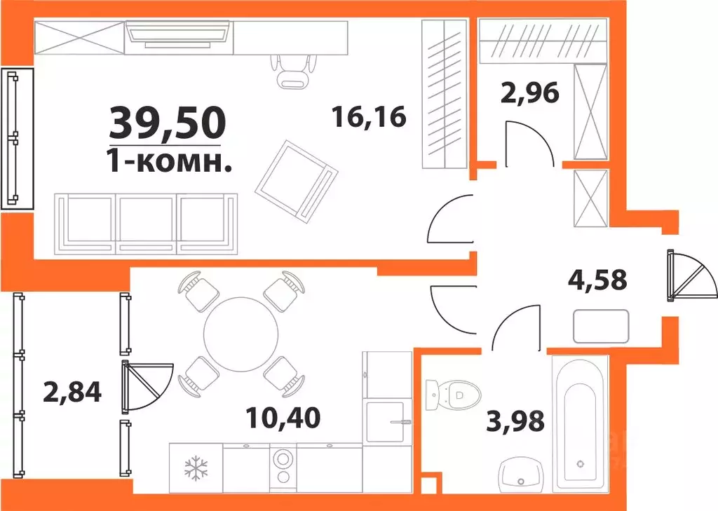 1-к кв. Ульяновская область, Ульяновск 19-й мкр, Аквамарин-2 жилой ... - Фото 0
