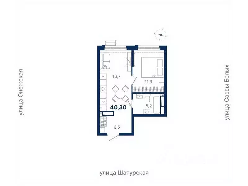 1-к кв. Свердловская область, Екатеринбург ул. Шатурская (40.3 м) - Фото 0