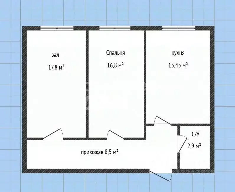 2-к кв. Дагестан, Каспийск ул. Камиля Гасанова, 8 (64.0 м) - Фото 2