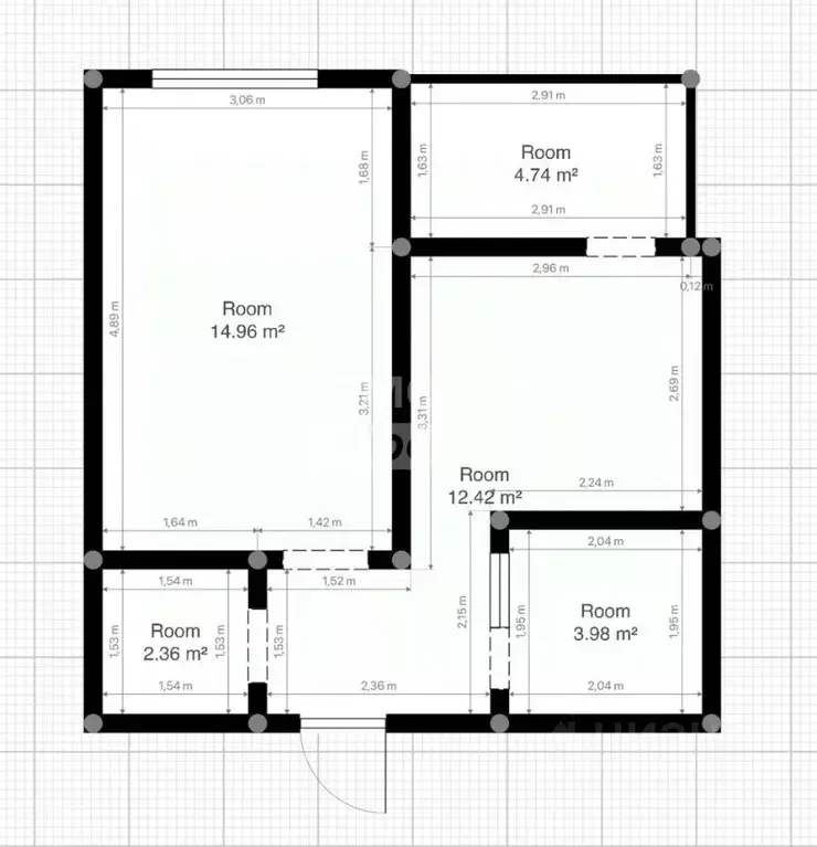 1-к кв. Ульяновская область, Ульяновск ул. Игошина, 4 (37.0 м) - Фото 1