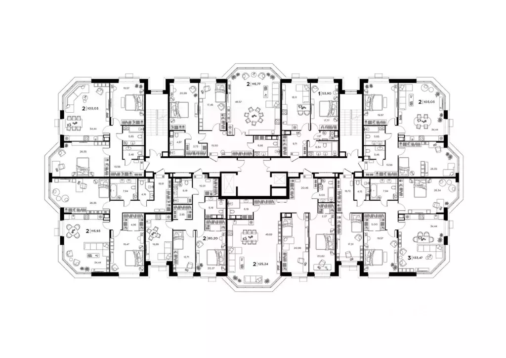 2-к кв. Пензенская область, Заречный Братская ул., 8 (115.93 м) - Фото 1
